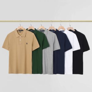 חולצה קצרה עם צווארון של פולו ראלף לורן