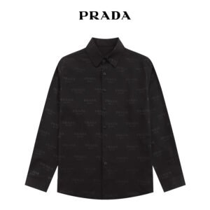 חולצה מכופתרת של פראדה